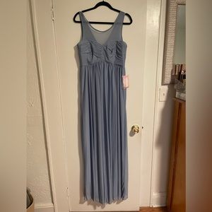 Dusty blue Birdy Grey dress in style “Ryan”. Size large. Never been worn- NWT